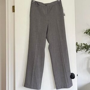 Minimalist Grey Pinstripe Dress Trousers – Size 6 | Tailored Work Pants